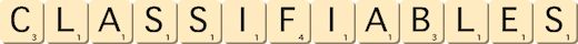 classifiables classifiables