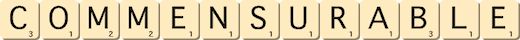 commensurable commensurable