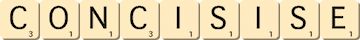 concis--ise