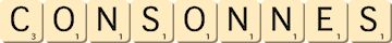 consonnes consonnes
