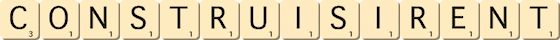 construisirent construisirent