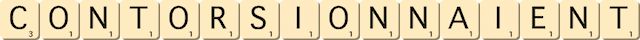 contorsionnaient contorsionnaient