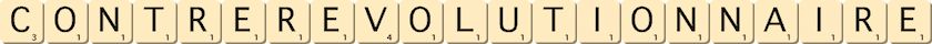 contre-revolutionnaire contre-revolutionnaire
