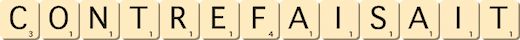 contrefaisait contrefaisait