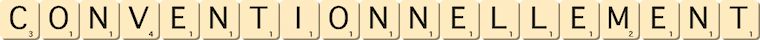 conventionnellement conventionnellement