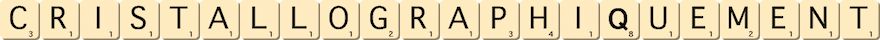cristallographiquement