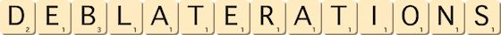 deblaterations