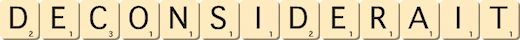 deconsiderait deconsiderait
