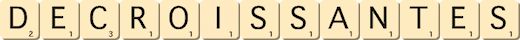 decroissantes