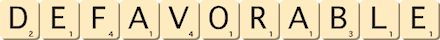 defavorable defavorable