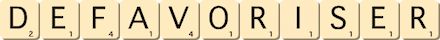defavoriser