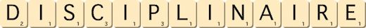 disciplinaire disciplinaire