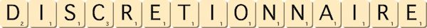 discretionnaire discretionnaire