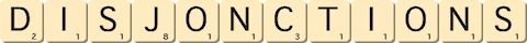 disjonctions