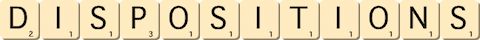 dispositions