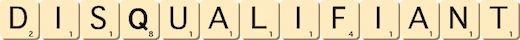 disqualifiant disqualifiant