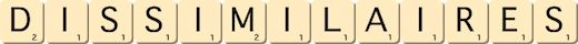 dissimilaires