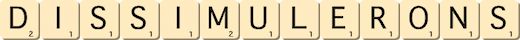 dissimulerons dissimulerons
