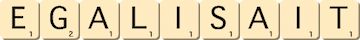 egalisait