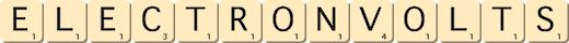 electronvolts