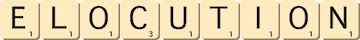 elocution