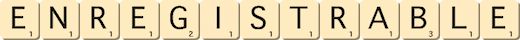 enregistrable