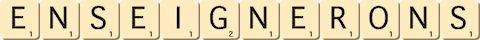 enseignerons enseignerons