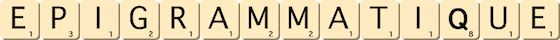 epigrammatique