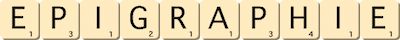 epigraphie epigraphie
