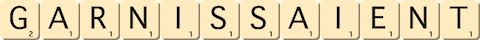 garnissaient garnissaient