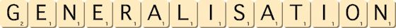 generalisation generalisation