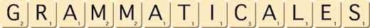 grammaticales grammaticales