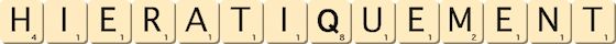 hieratiquement