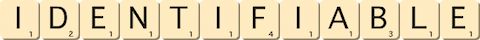 identifiable identifiable