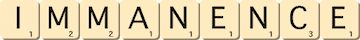 immanence immanence