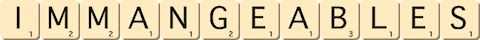 immangeables immangeables