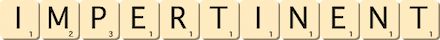 impertinent impertinent