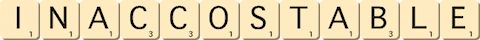 inaccostable