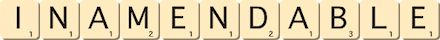 inamendable