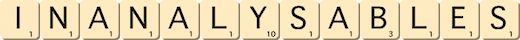 inanalysables inanalysables