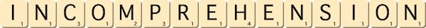 incomprehension