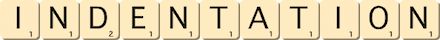 indentation