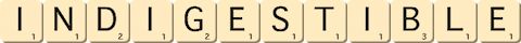 indigestible