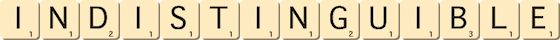 indistinguible