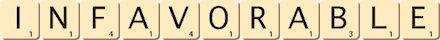 infavorable