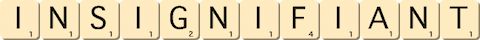 insignifiant insignifiant