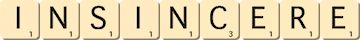 insincere insincere