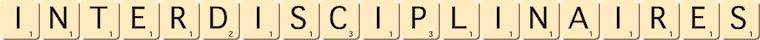 interdisciplinaires interdisciplinaires