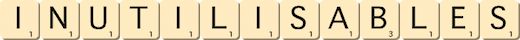 inutilisables inutilisables