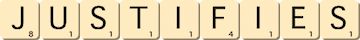 justifies justifies